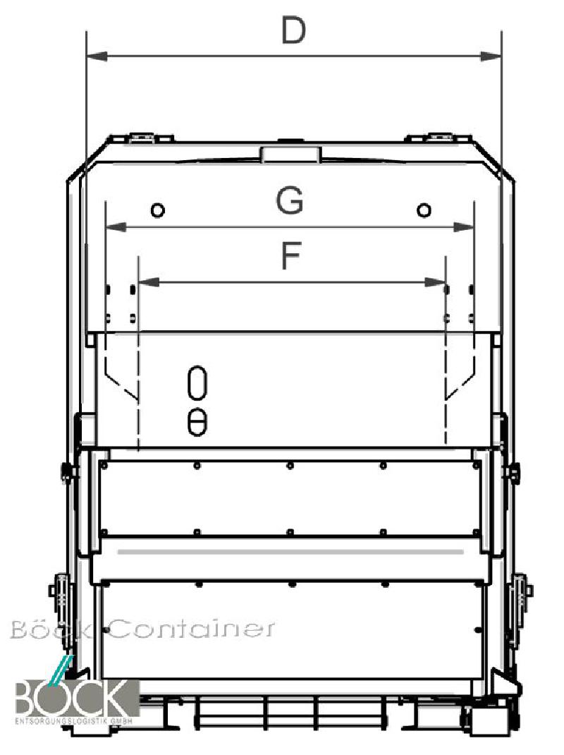 container zubehör  presscontainer x4 6, m3  