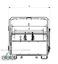 zubehör container  x6-520 m3 presscontainer  