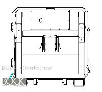 container zubehör  x6 für schwingkolbenpresse nassmüll geeignet  