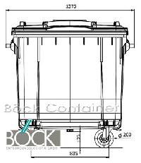 zubehör container  mgb abfalltonne  liter  